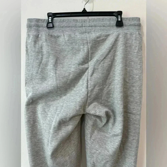 Bebe Sport Heather Grey Rhinestone Graphic Drawstring Sweatpants XL NWT - Picture 8 of 13